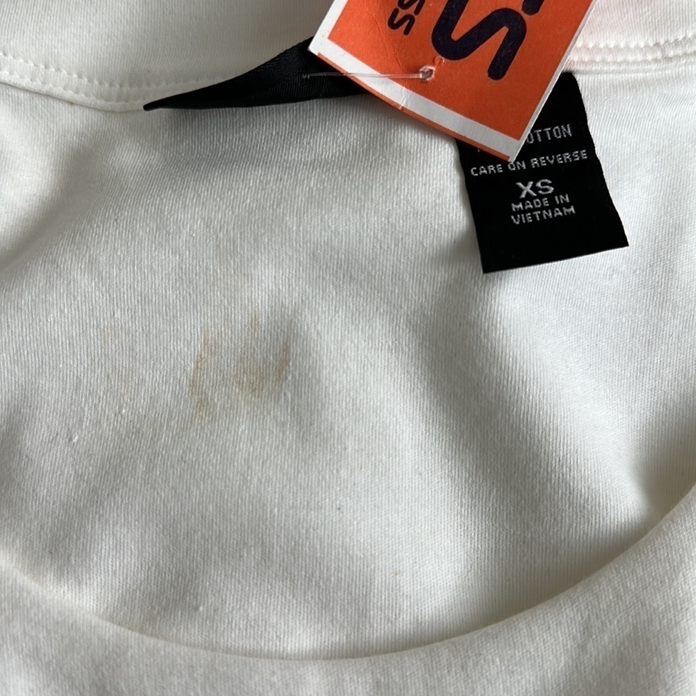 NWT‎ New York & Company White Cotton Dress Sz XS - Picture 6 of 6